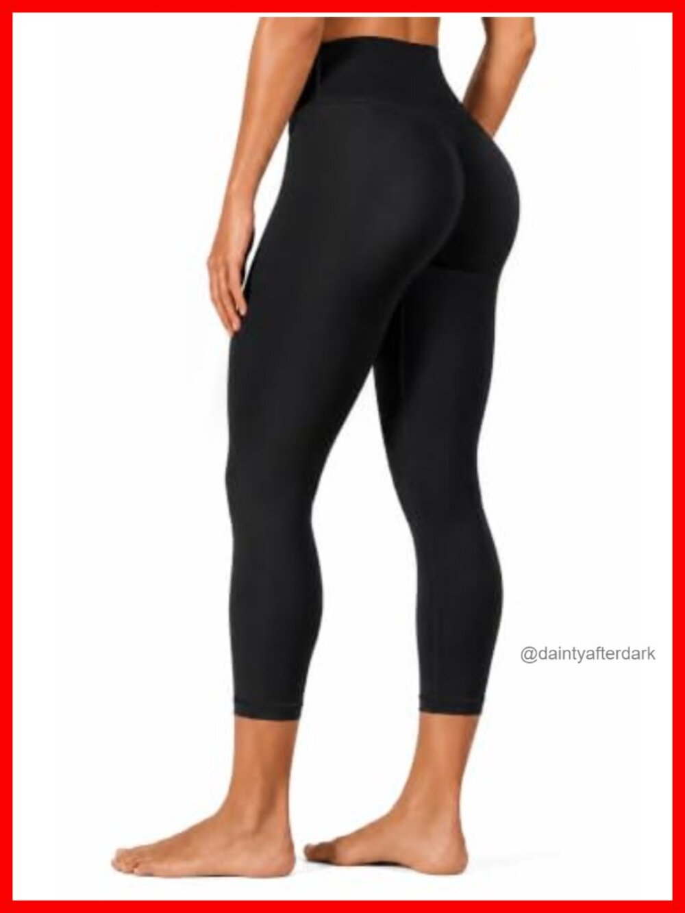 High Waist Butt Lifting Capri Leggings Yoga Pants Women Nylon Blend
